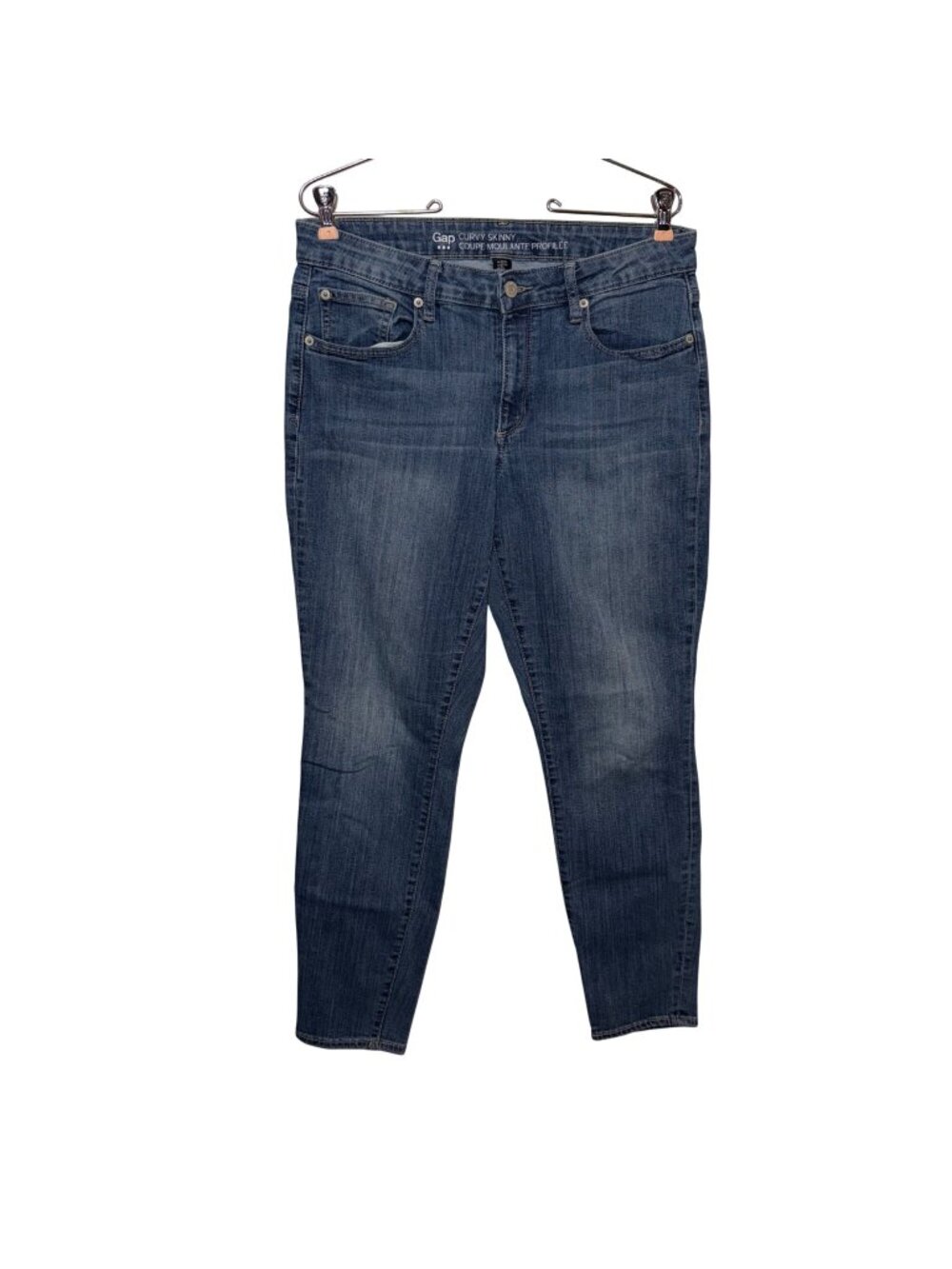 Gap Curvy Skinny Womens Blue Denim Jeans Size 12/31R